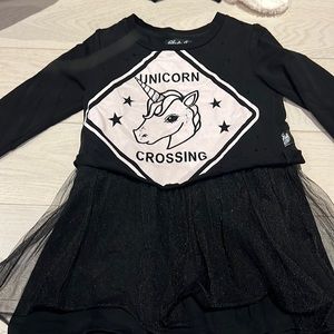 Plastic Jus Black dress with Tule size 18-24